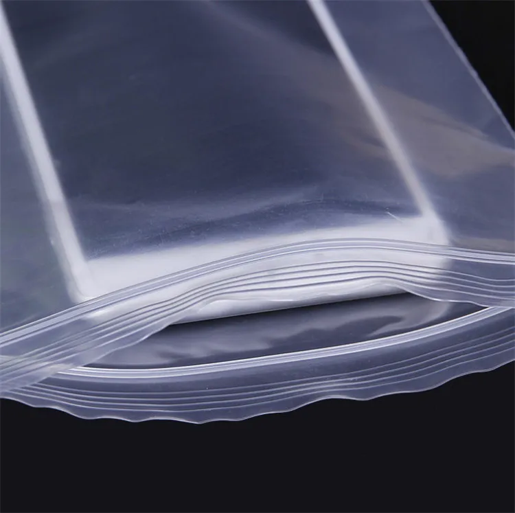 100PCS 0.05~0.2mm thick Clear PE Plastic Packaging Bags Poly Resealable Gifts Toys Books Clothes Shoes Underwear Storage Pouches