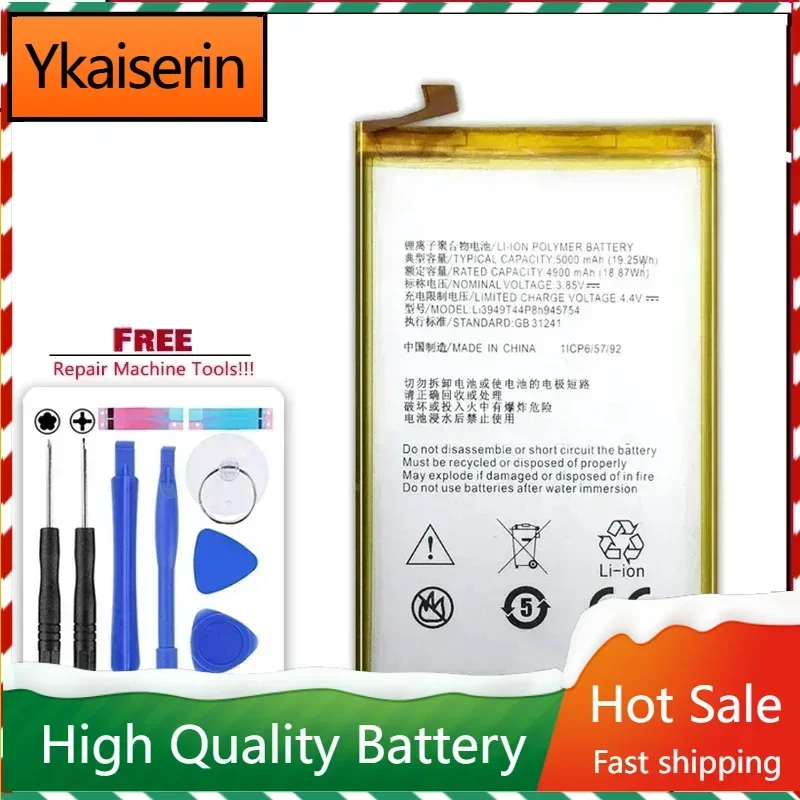 LI3949T44P8H945754 Mobile Phone Battery for ZTE Blade A2 BV0730 A610 Plus 5000Mah Bateria Batteries Warranty + Track NO