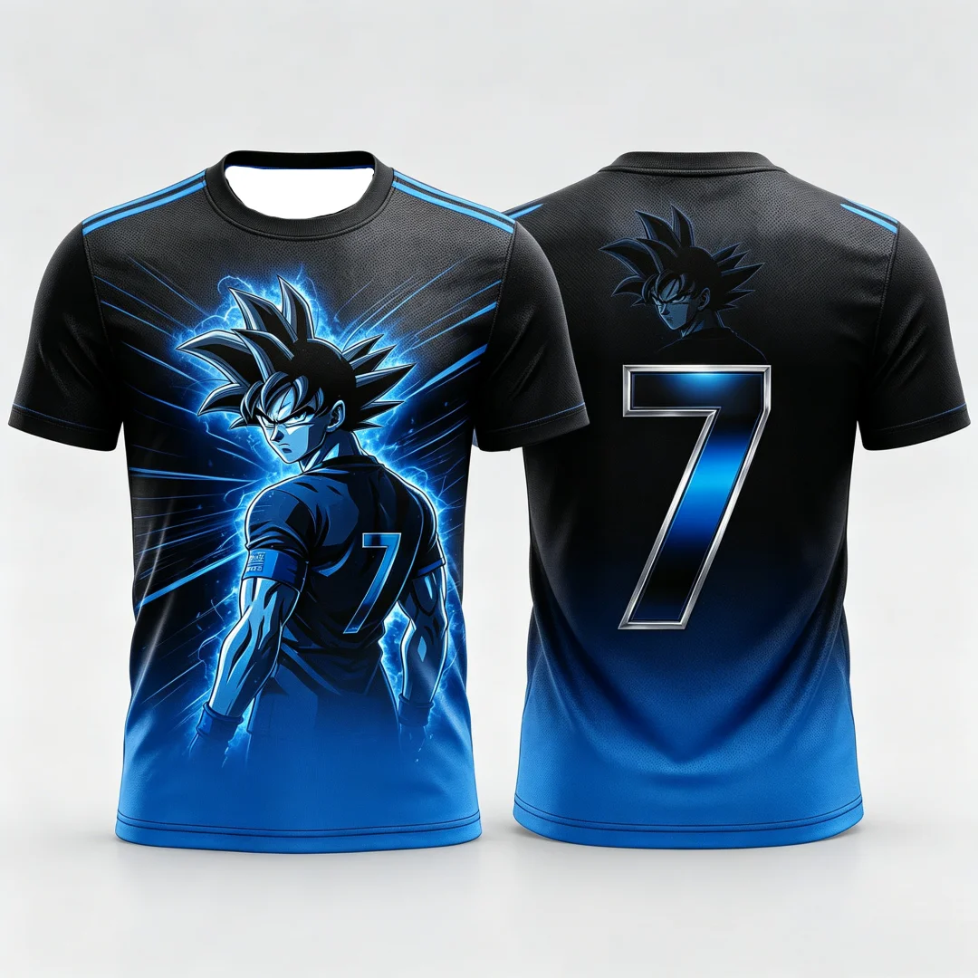Nouveau T-shirt Dragon Ball Son Goku 2026, Impression 3D, Respirant, Anime, pour Hommes, Femmes, Fans, Streetwear, Tenues Assorties pour la Famille