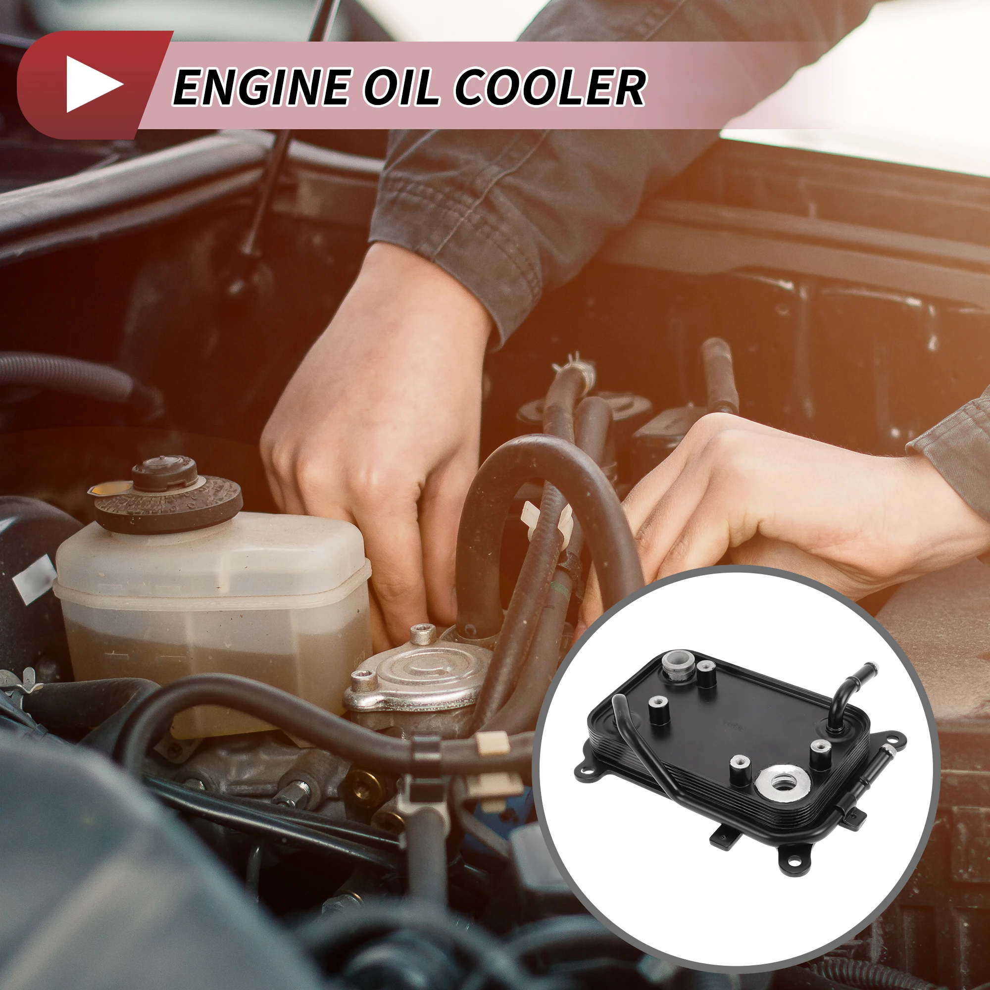 

UXCELL Engine Oil Cooler for Kia Sorento 2014-2015 No.256202W500 Trans Cooler 1 Pc