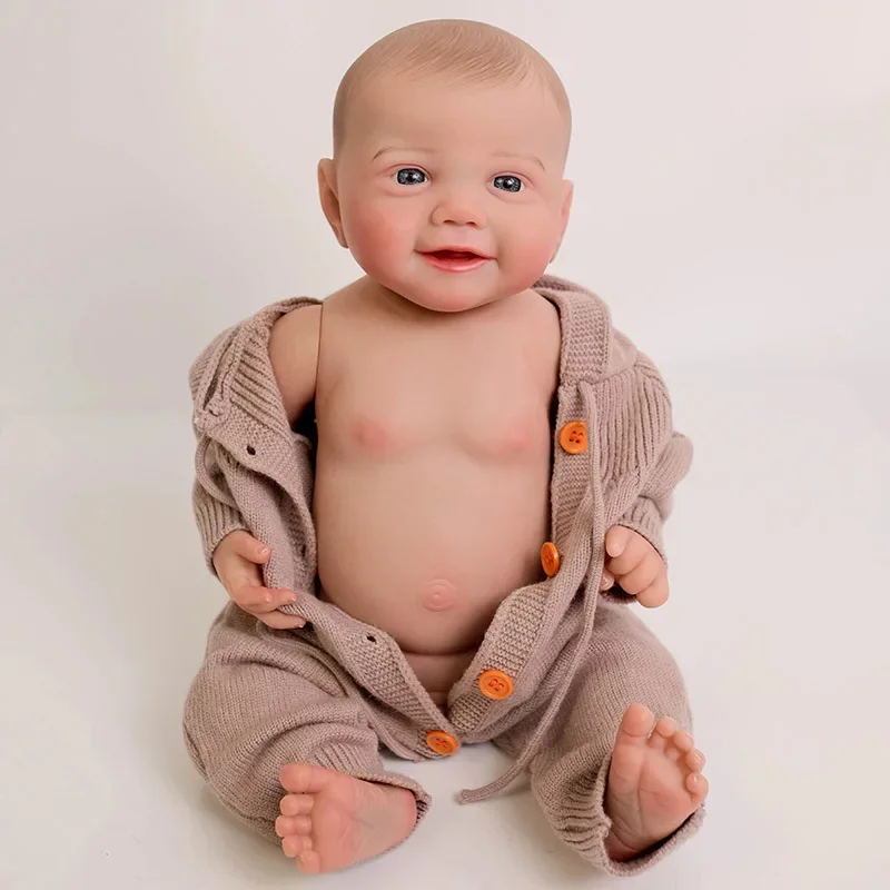 20inch Full Body Reborn Baby Doll Atomically Correct Kinsley Cuddly Newborn Baby Doll Multiple Layers Painting 3D Skin