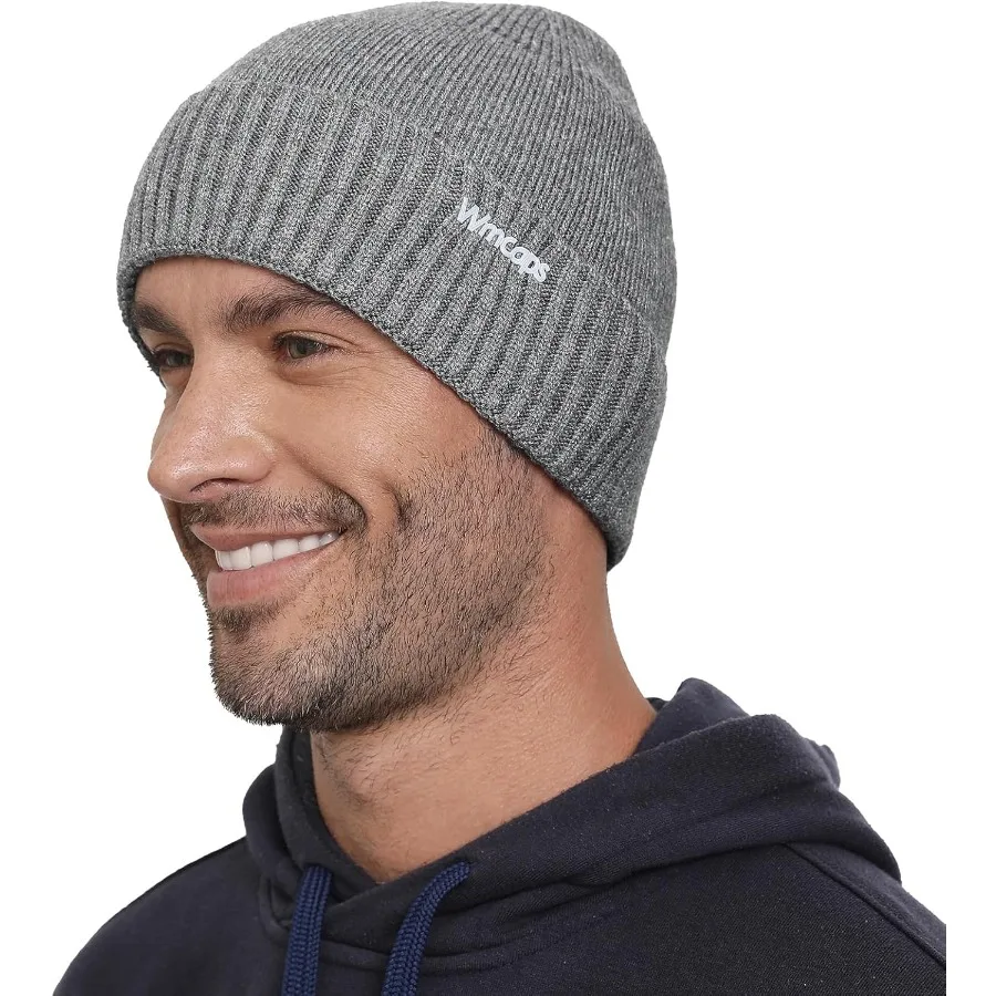 

Wmcaps шапка-бини вязаные шапки для мужчин и женщин, мягкий теплый уникальный материал, зимние чулки, шапка с черепом и светоотражающим логотипом