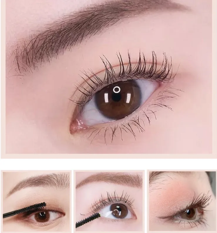 Mascara bouclant pour les yeux, maquillage ultra-fin, petite tête de brosse, allonger le volume supplémentaire, cils naturels imperméables, cosmétiques coréens, 1 PC