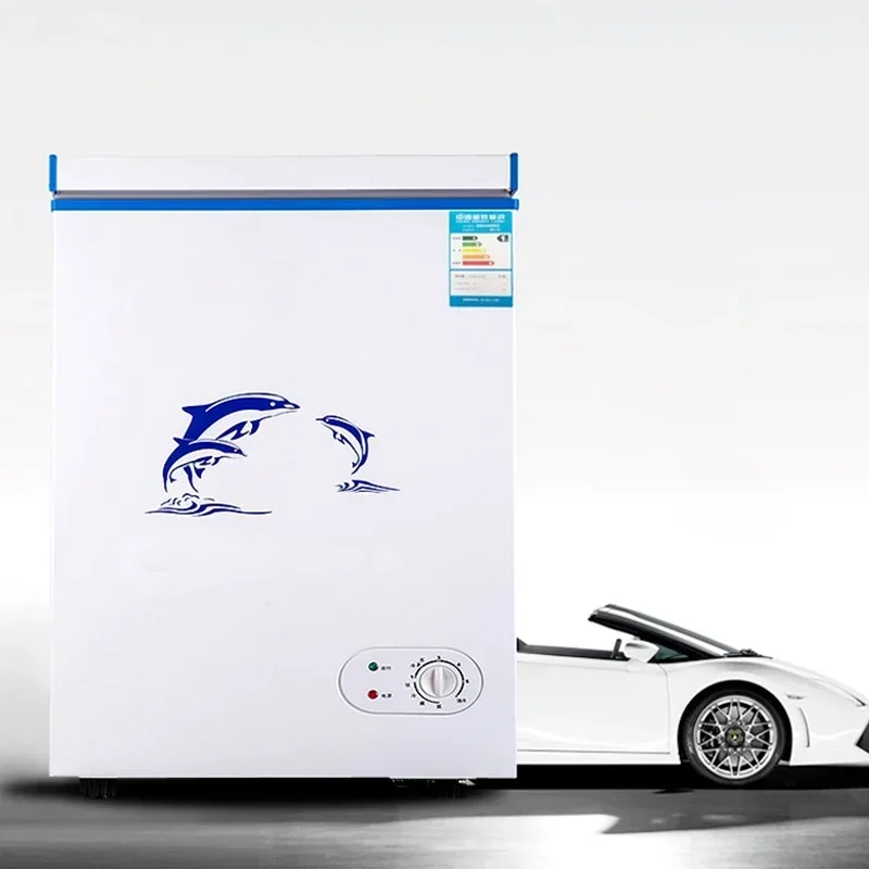 43L Freezer Refrigerator Mini Fridge Vertical Commercial Home Use Mixed Deep Freezer C  inet Congelador Container 220V/50Hz