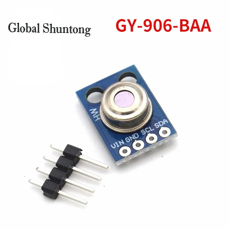 Modul Termometer Inframerah Non-kontak Digital Sensor IR Suhu Tanpa Sentuh GY-906 3-5V IIC UNTUK Arduino