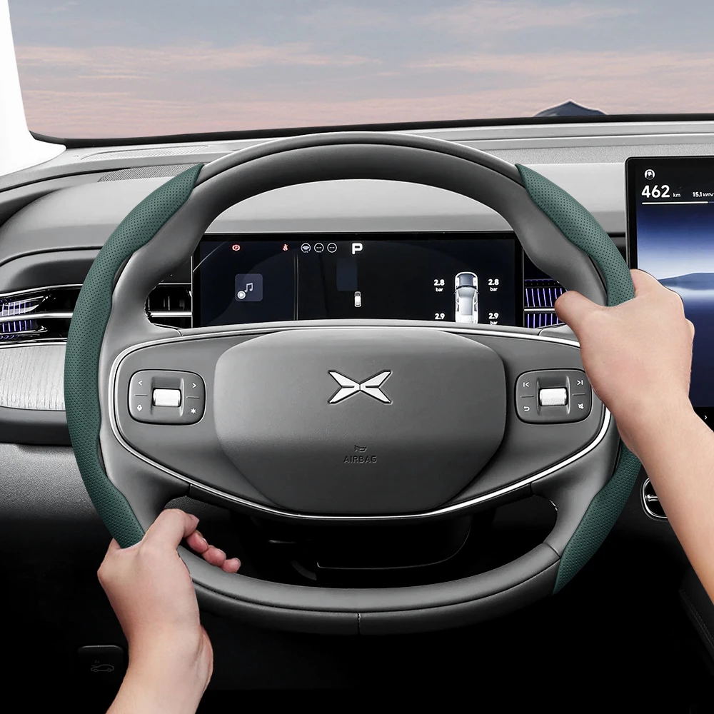 

Suitable for Xpeng Ventilated Leather Steering Wheel Cover Segmented G6 X9 G9 P7+ P5 G3 MONA M03 P7i Accessoires G7