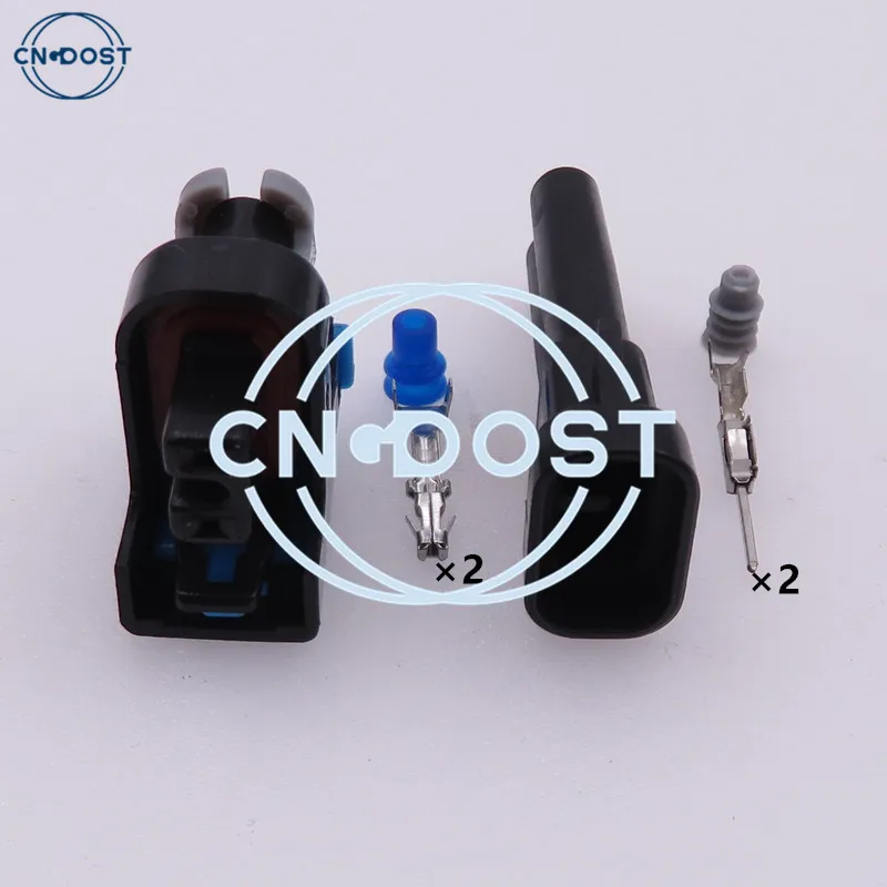 

1 Set 2 Pin 15326181 15411633 Auto EV6 Injector Connector Car Plug AC Assembly For Automotive Wire Cable