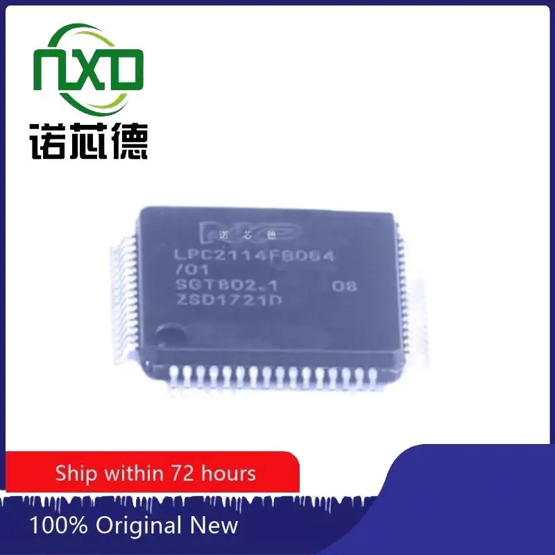 

5PCS / LOT 100% NEW LPC2114FBD64 LQFP-64 EMBEDDED MICROCONTROLLER CHIP ELECTRONIC COMPONENTS