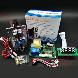 JY-16 110V/220V Timer Control PCB Board with 6 coins Multi coin acceptor for Arcade game machine