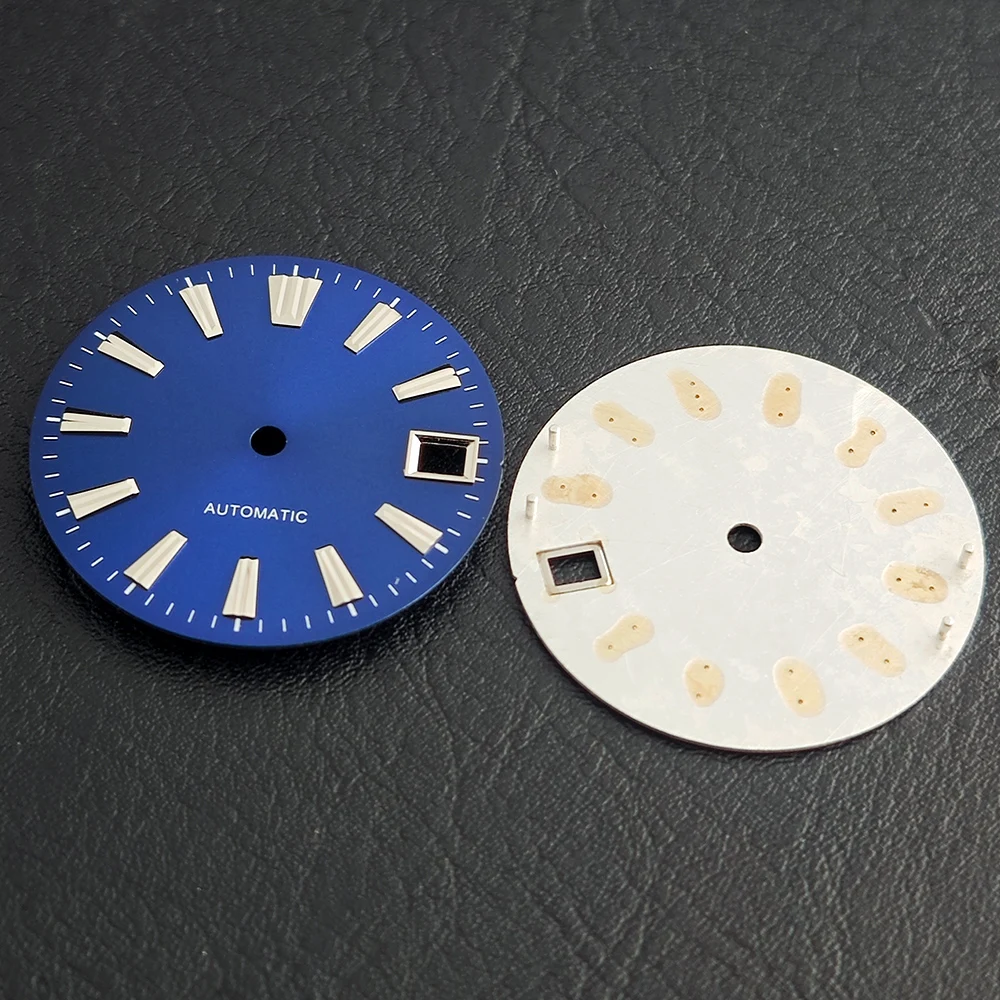 28,5-mm-Uhrzifferblatt mit Einzelkalender, passend für NH35 NH36 Uhrwerke, Zubehör, NH35-Zifferblatt, Ersatzteile für Herrenuhren – Detail 5