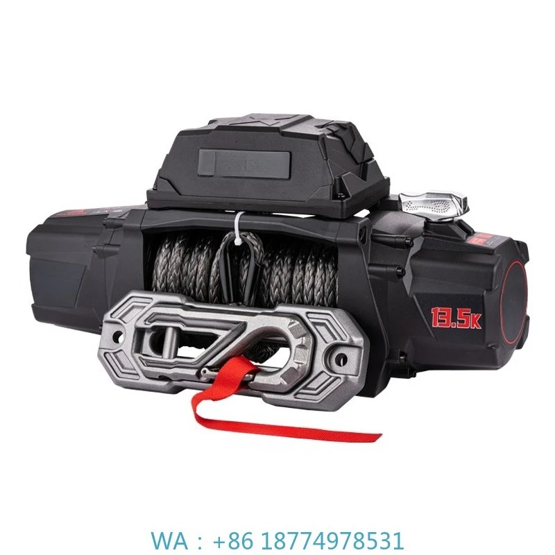 

ruck Off Road, 2 в 1, беспроводной пульт дистанционного управления, грузоподъемность 13500 фунтов, электрическая лебедка - 12 В постоянного тока для буксировки T