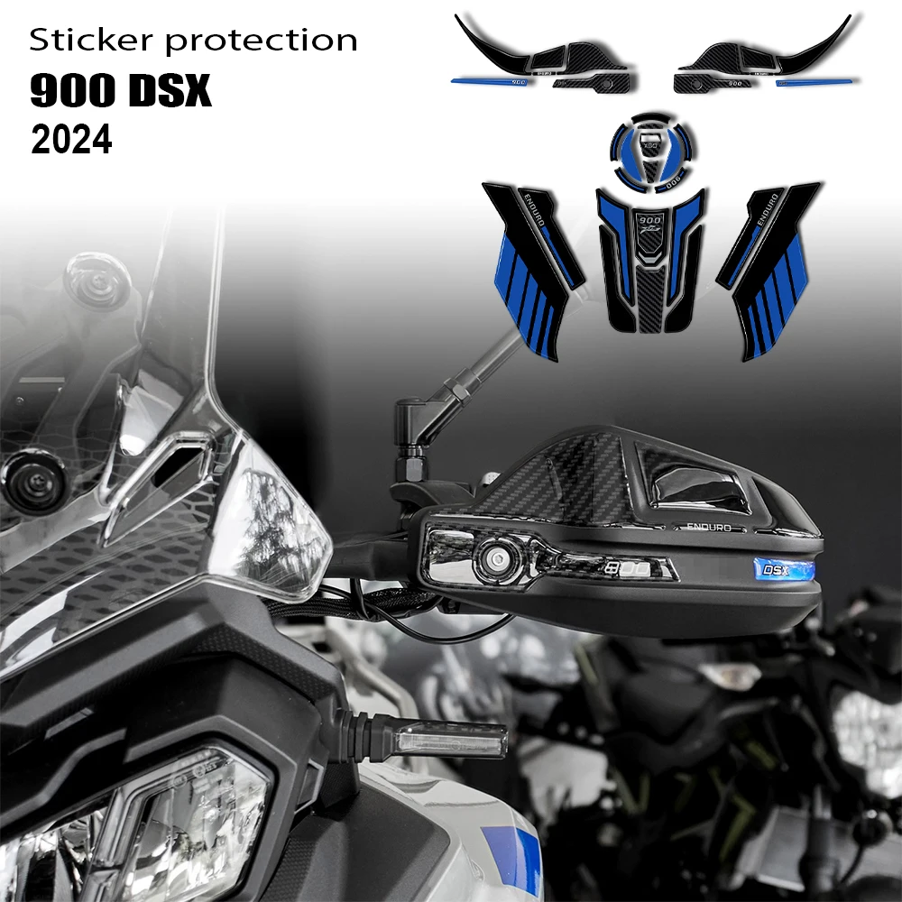 New For Voge Valico 900DSX DS900X 2024 Motorcycle 3D Tank Pad Resin Protective Sticker Waterproof Scratch-Resistant