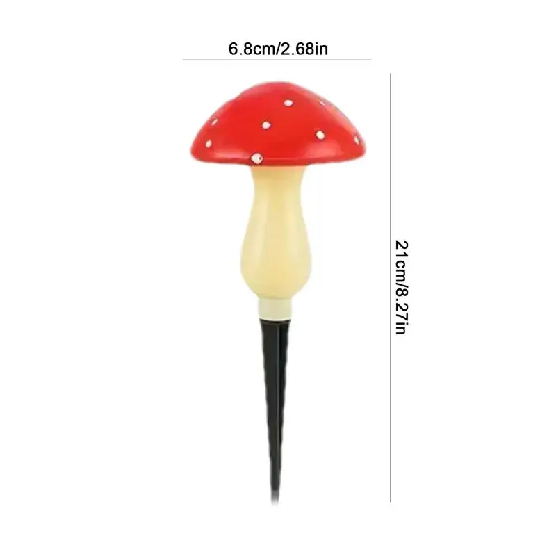 Imagem -06 - Red Led Solar Mushroom Light Impermeável Fairy String Light Decoração do Jardim ao ar Livre Pathway Lawn Lamp Pcs