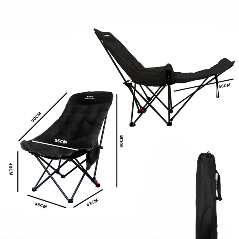 كرسي صيد بمسند ظهر قابل للتعديل، كرسي تخييم مريح وقوي وقابل للطي مع مسند ظهر قابل للتعديل بثلاثة مستويات للاستخدام الخارجي #6