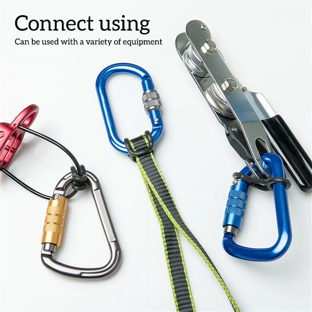 Safety Carabiner Professional Sturdy Locking Accessories Simple Firm Protective Buckle Outdoor Sport Tool for Body Protecting