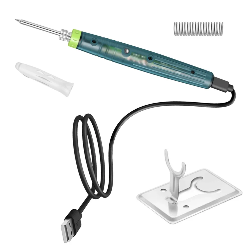 Soldering Tools Soldering Iron Set Welding Tool Portable USB Soldering Iron With Gray Head Design Sleek And Stylish