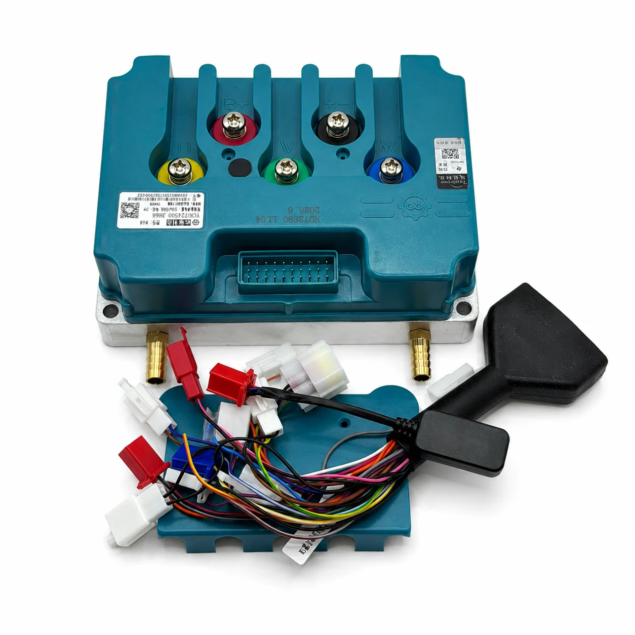 Fardriver Controller 72V 500A - ND72890 インテリジェントプログラマブル正弦波コントローラー 500A、BT搭載、IP54保護、72V定格電圧に対応する10000W出力