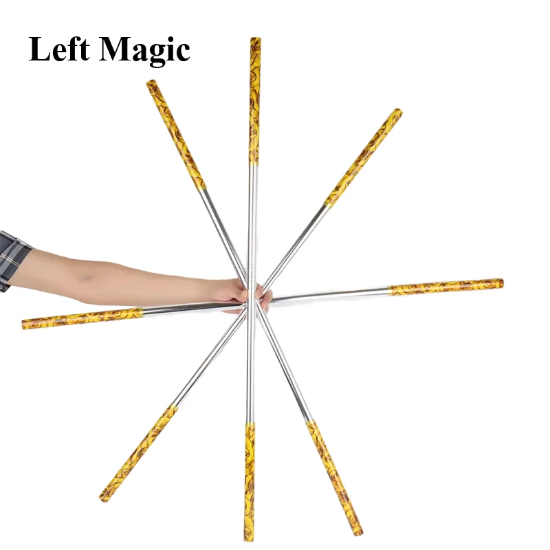 1 pc 100cm plastic Appearing Cane Elastic Rod Magic Tricks Wand Telescopic Magic Props Halloween Toy Stage Magic Show Props