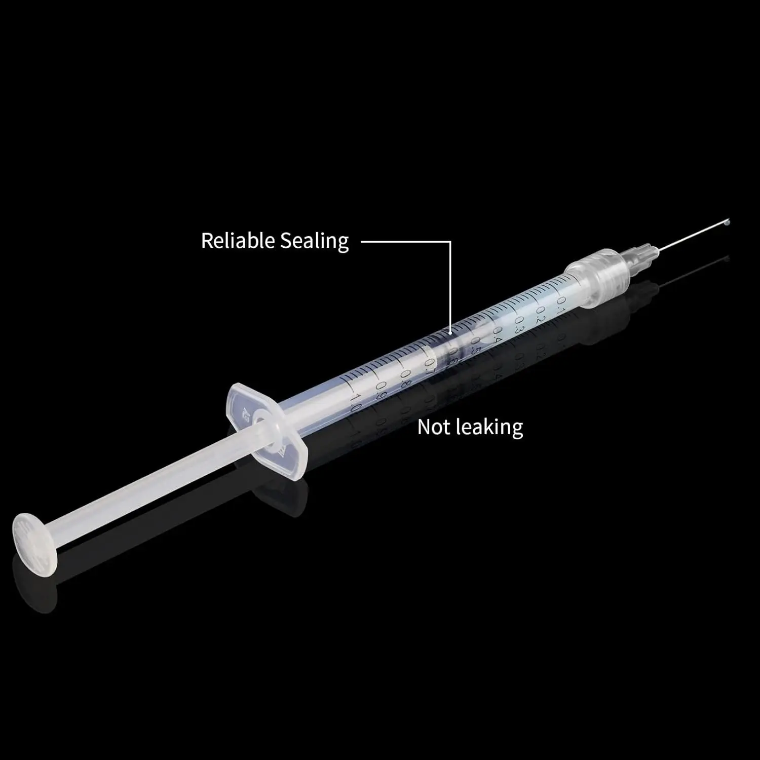 Fotografia 3: Seringa de 1ml com Agulha de 27g 1/2 polegada, Embalada Individualmente