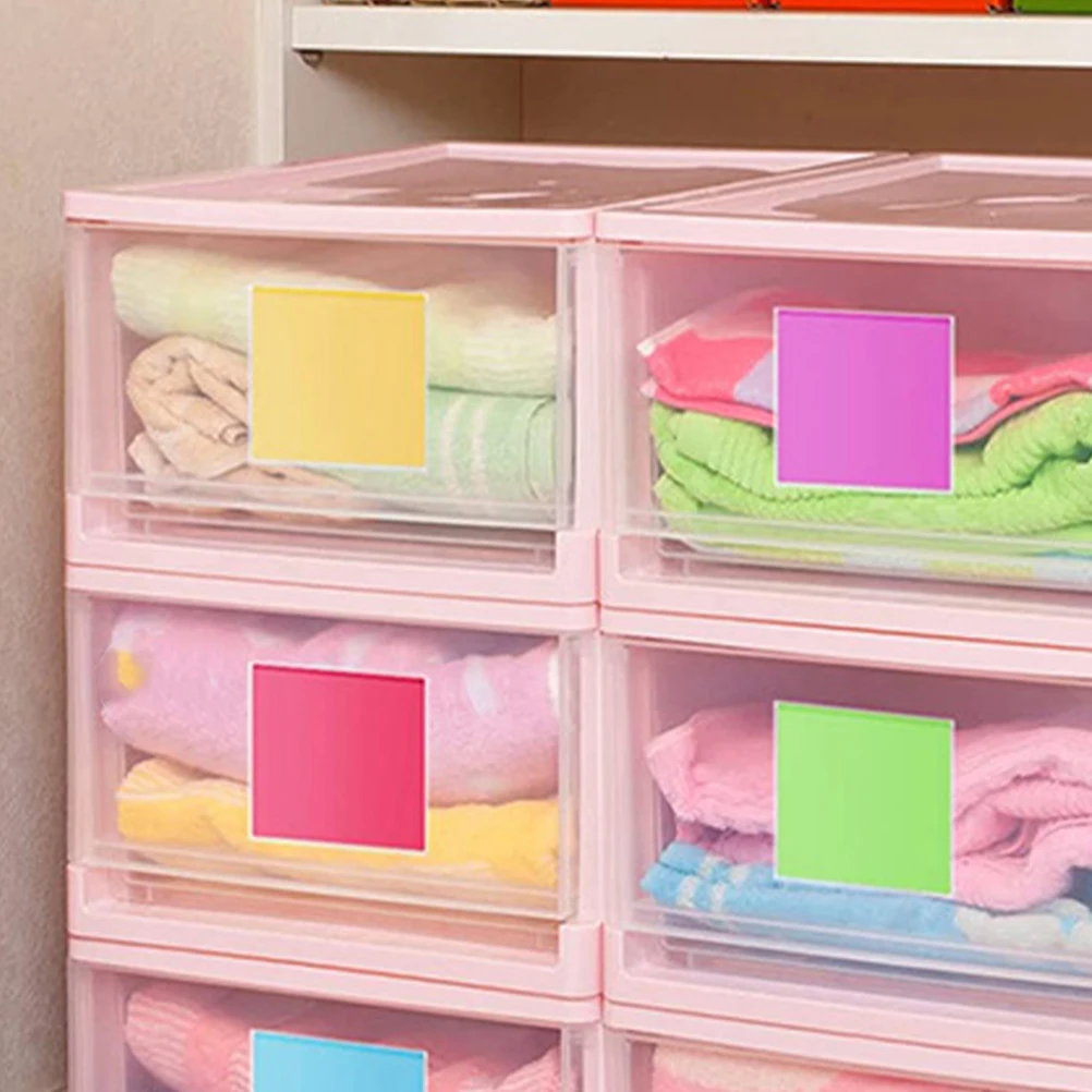 

20pcs Adhesive Pockets Back Adhesive Pockets For Labels Index Card Holder Clear Pocket Sleeves Sticky Label Organizer Pvc Card