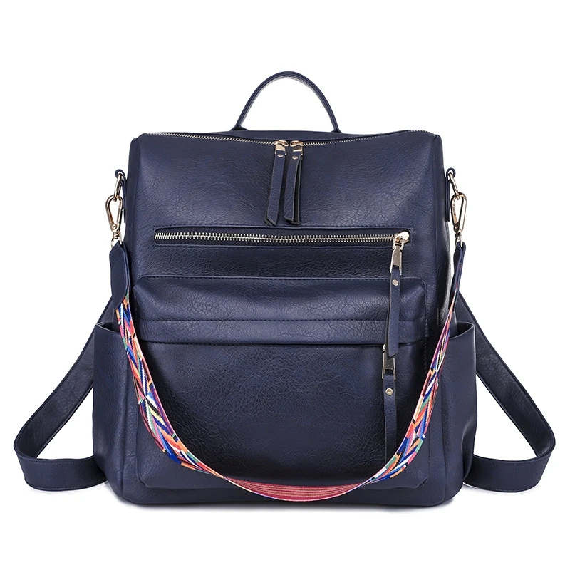 

Large Capacity Women Shoulder Bag Backpack Knapsack Navy Fashion Messenger Bags Girls Bag Birthday Gift