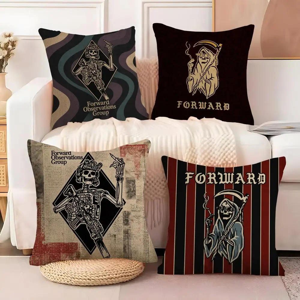 FOG Forward Observations Group Cushion Cover  Plush Fabric Soft Double Sided Print Sofa Cushion Cover Throw Pillow Covers