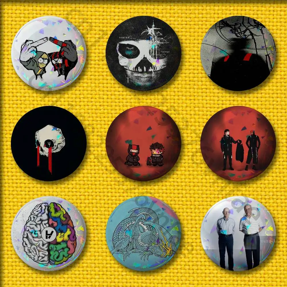 

T-Twenty One P-Pilots Clancy Blurryface Badges 75mm 25mm 44mm 32mm 58mm Round Pin Brooch Souvenir Cosplay Gift Accessories