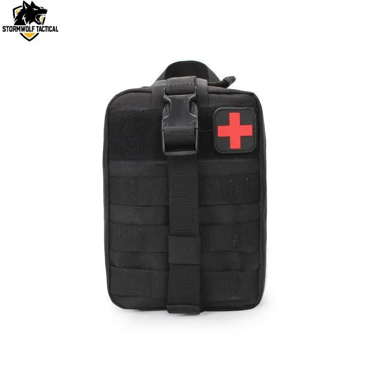 Camouflage MOLLE First Aid Storage Pouch Tactical Waist Organizer for Hiking and Outdoor Emergency Supplies