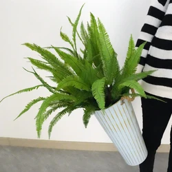 Artificial Plants Green Plant Maidenhair Fern Leaves Branches Faux Boston Fern Branches for Home Office Garden Indoor Outdoor
