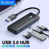 ORICO Type C HUB USB HUB 3.0 4-Port Splitter USB HUB Adapter Expansion Dock Ultra-Slim OTG Adapter For PC Laptop Accessories