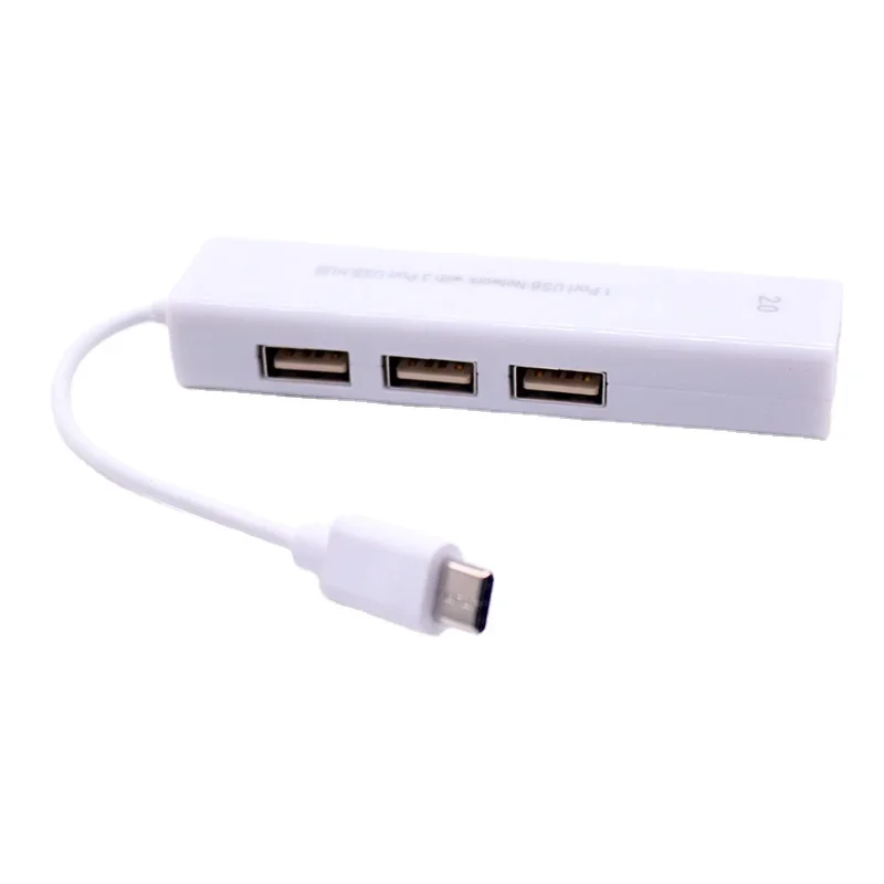 

Адаптер 4 в 1, USB C хаб на Rj45 сетевую карту Lan Ethernet 100 Мбит/с для ноутбука Thunderbolt 3