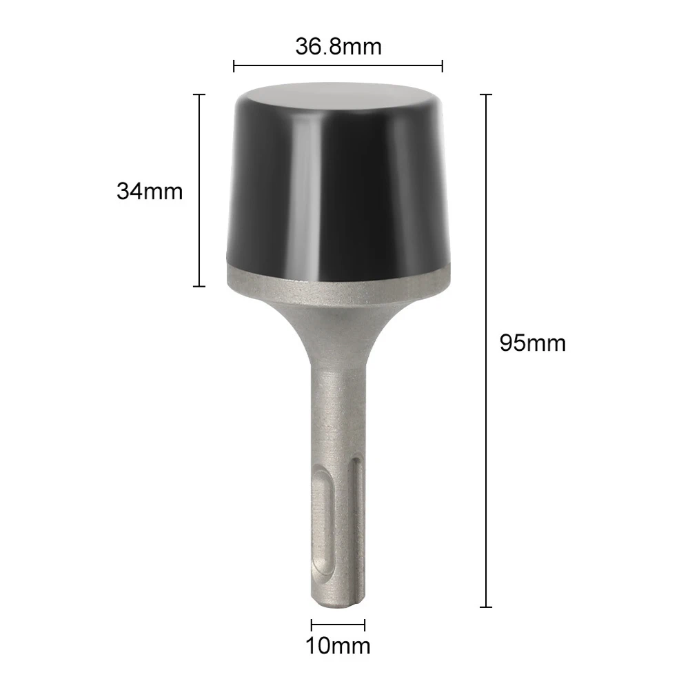 Vástago de martillo eléctrico de goma para golpear láminas automotrices, martillo vibratorio de hierro, herramienta de reparación de doblado de Metal para azulejos