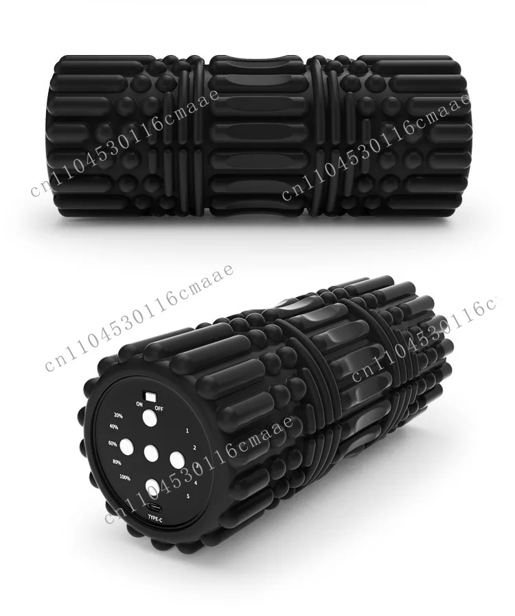 5-Speed vibrating foam shaft for physical therapy exercises, high-intensity EVA back massage fitness roller
