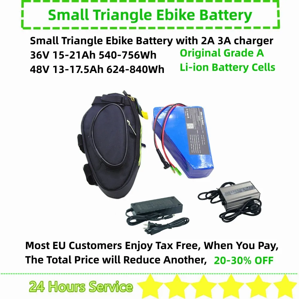 

Seat Bag Frame Bag Small Triangle Ebike Battery 48v 13ah 15ah 16ah 17.5ah 36v 15ah 18Ah 20ah 250w 500w 750w 1000w Battery pack