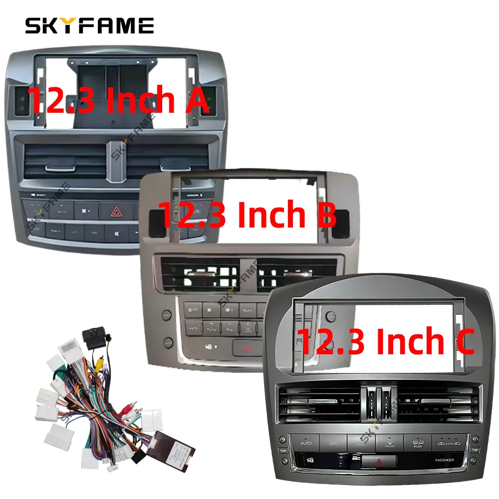 SKYFAME 12.3 Inch Car Frame Fascia Adapter Android Radio Dash Fitting Panel Kit For Lexus IS IS250 IS300 IS200 IS220 IS350