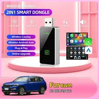 Car Accessories Carplay Wireless Adapter Android Auto 2in 1 Smart Dongle 5G WIFI For iphone Android Phone For BMW X3 E83 F25 G01