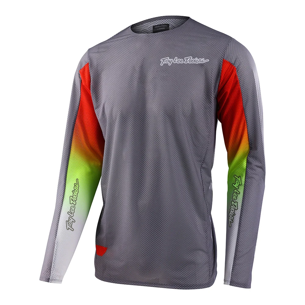 2023 Baoyou Star Multicolor Gradual Change Motorcycle Jersey Shirt Mountain bike Shirt MTB DH MX Downhill Jersey