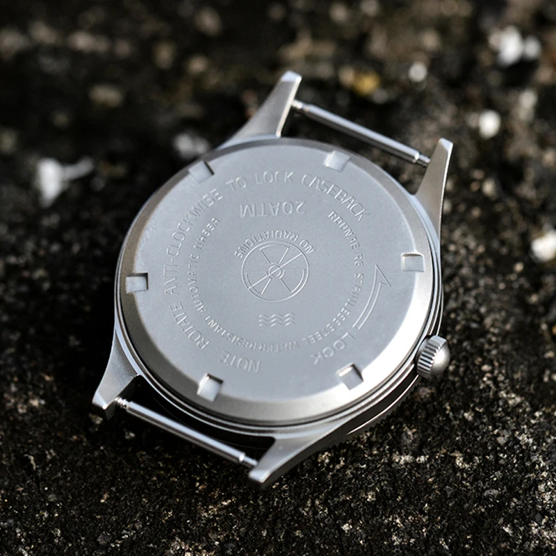 RDUNAE 2025 Neue mechanische Herrenuhr NH35A 40 mm leuchtendes Barracuda-Topfdeckelglas