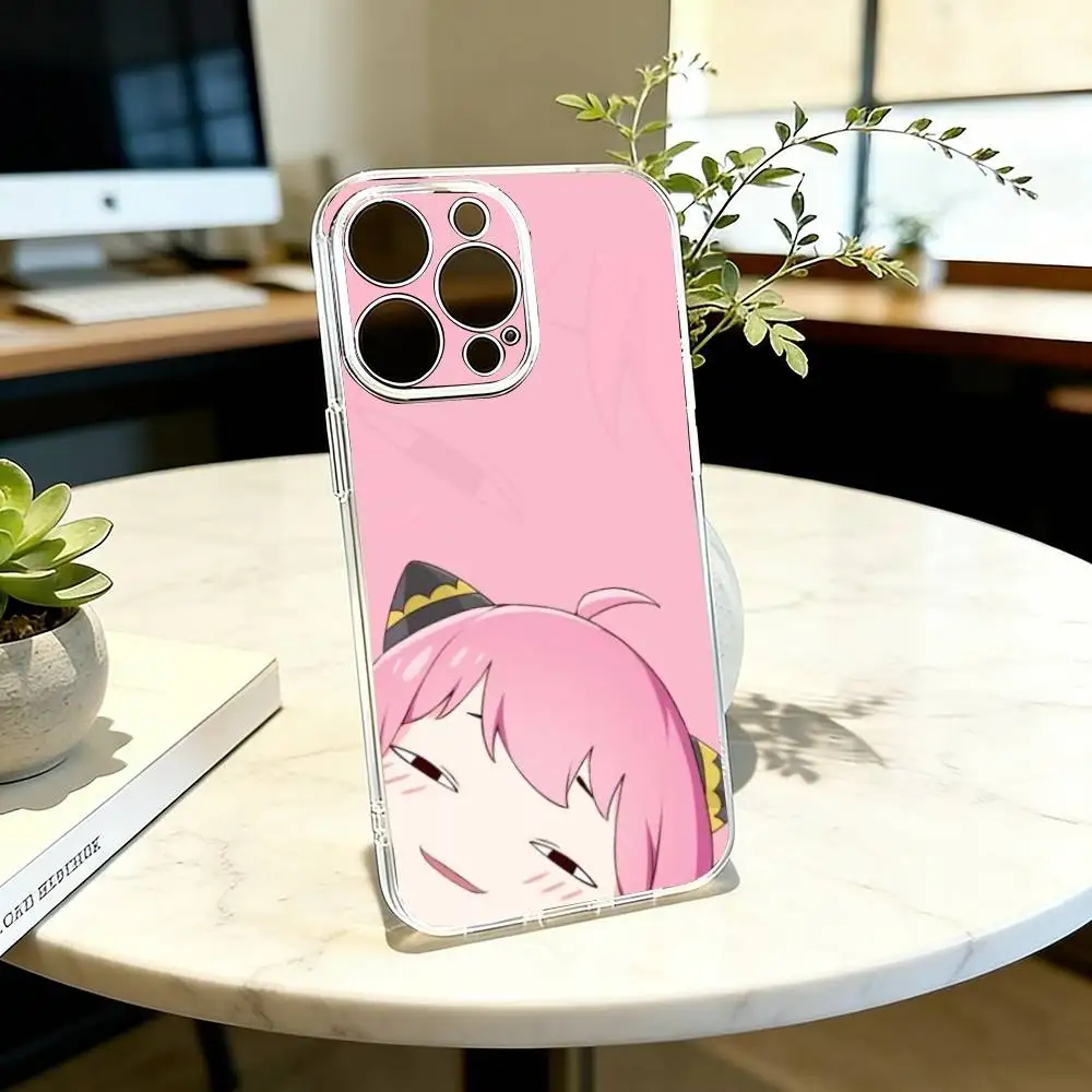 

Chibi Girl Phone Case Transparent Silicone Soft For iPhone 17 16 15 14 13 12 11 Mini Pro Max Plus