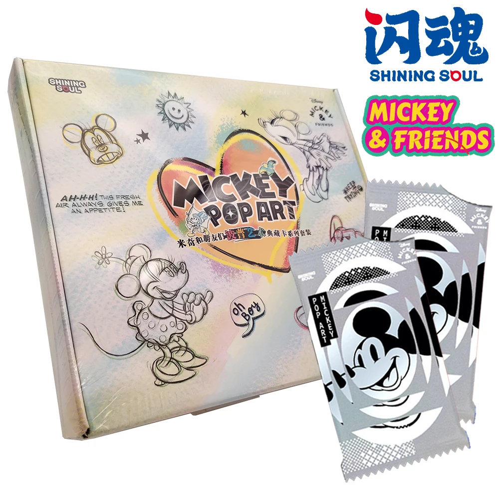 

SHINING SOUL Official Mickey and Friends Limited Edition Character Cards Cute Cartoon Image High Quality Cards Toys for Family