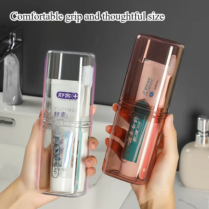 Travel mouthwash cup Light luxury premium toothbrush cup Couple portable storage bucket Washing cup set Electric toothbrush case
