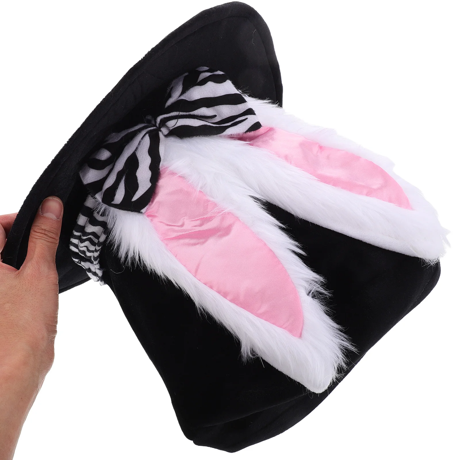 Leuke Paashaas Oor Hoge Hoed Hoge Top Konijn Kostuum Hoed Vakantie Feest Hoofddeksels voor Vrouwen Mannen Konijn Kostuum Accessoires