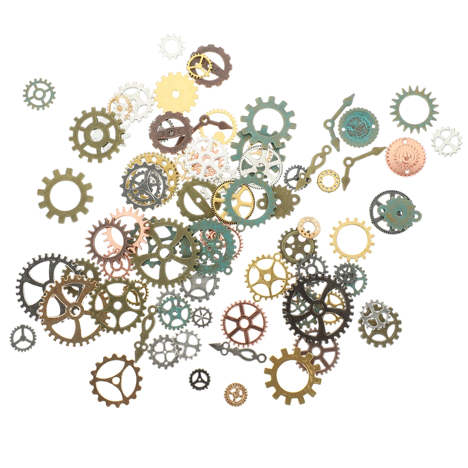 

4pcs Retro Steampunk Gears Charms Jewelry Accessories Nail Art Manicure Decorations Alloy Crafts 200g For Cosplay