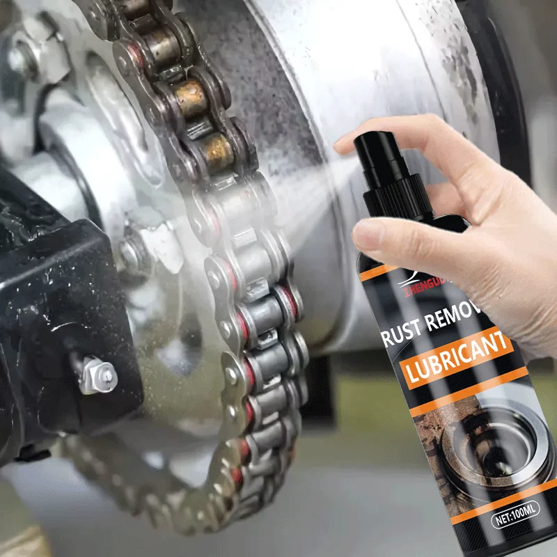 100ML Rust Remover Lubricant 2-in-1 Multi Purpose Penetrating Oil for Car Bike Motorcycle Metal Parts Door Hinge