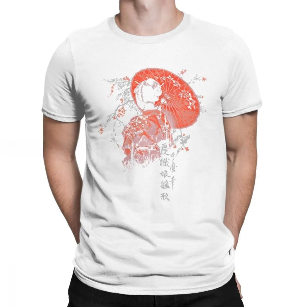 For Men Japan Tattoo Cool Tokyo Beauty Japanese Tshirt Cotton Tees Short Sleeve T Shirts Big Size Tops The Geisha T-Shirt