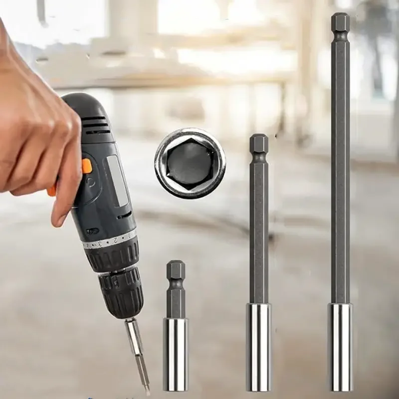 

1 шт./3 шт. 1/4 "держатель отверток с шестигранным хвостовиком, магнитный удлинитель, быстросменный держатель наконечника отвертки 60/75/100/150 мм