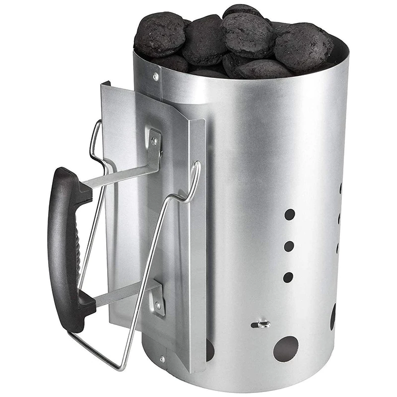 Chimney Starter With Safety Handle, Charcoal Starters Chimney For Weber 7416, 12.7 X 8.1 X 12.5 Inches