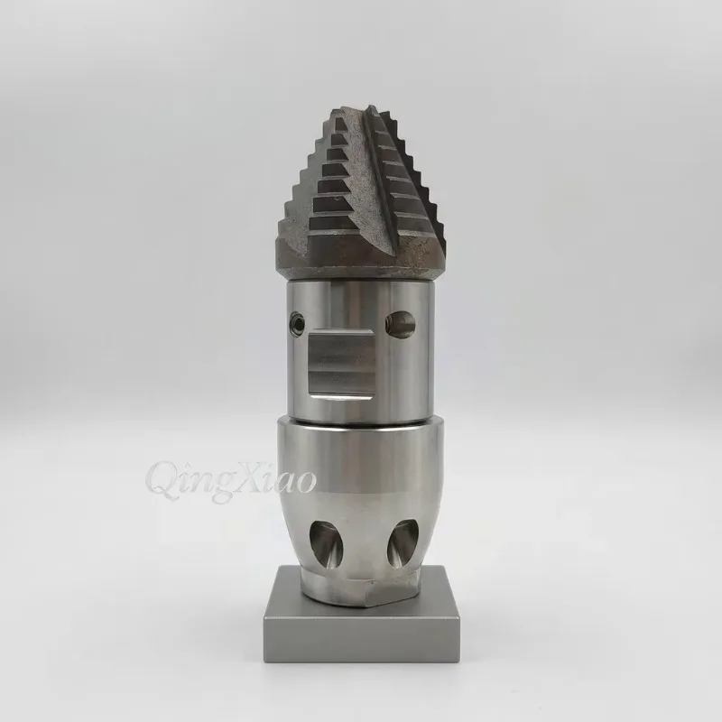 CS Stainless High Pressure 200bar Barb Rotary Wear Resistant Nozzle Drain Jet Replacement Parts For Pipeline Washing Equipment
