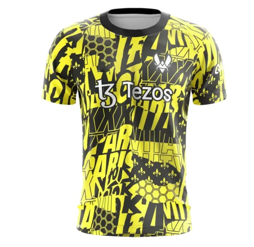 Lesson Vitality Men's Gaming Team CSGO Esports Zywoo تي شيرت بأكمام قصيرة ملابس صيفية مجموعة جديدة #2