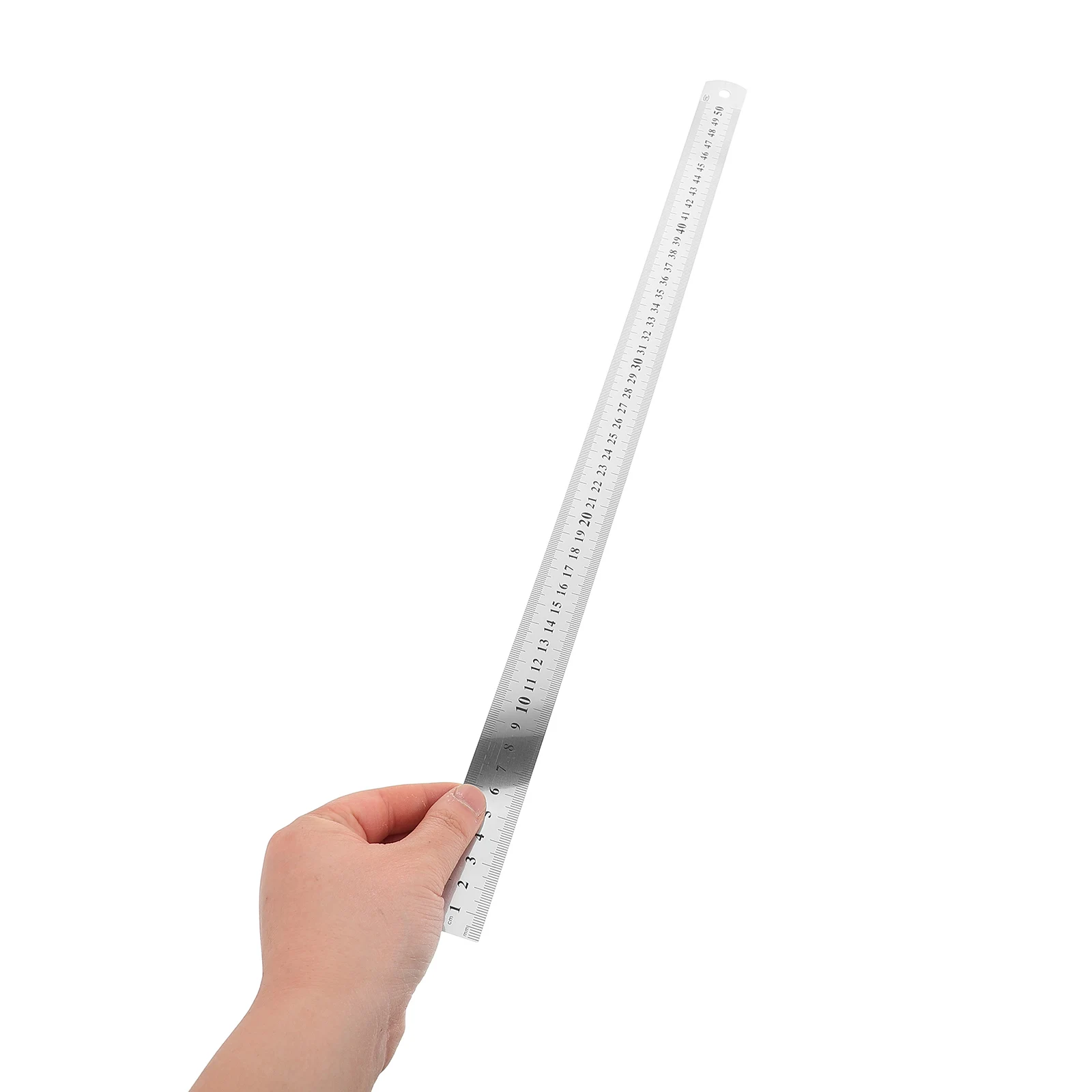 

5pcs Double-sided Steel Ruler Thickened Stainless Metric Imperial Scales Straight Edge Long Measuring Gauge Tool